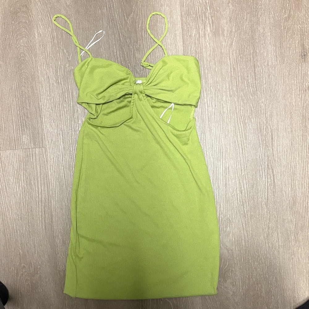 Princess Polly Green Spaghetti Strap Dress